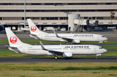 JAL B737×2