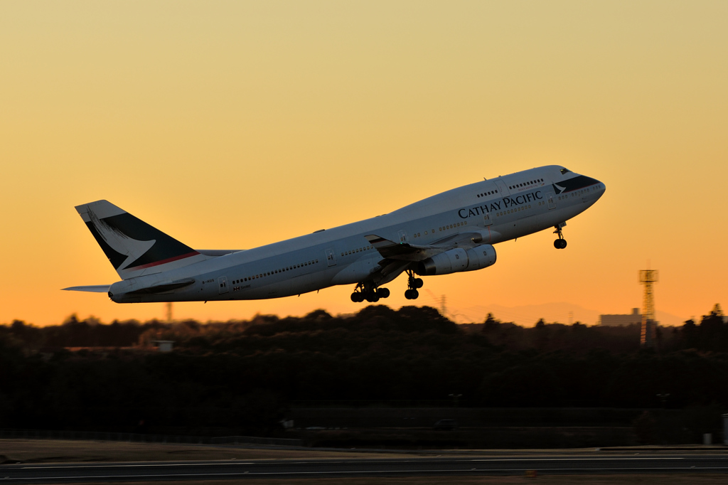 sunset 747
