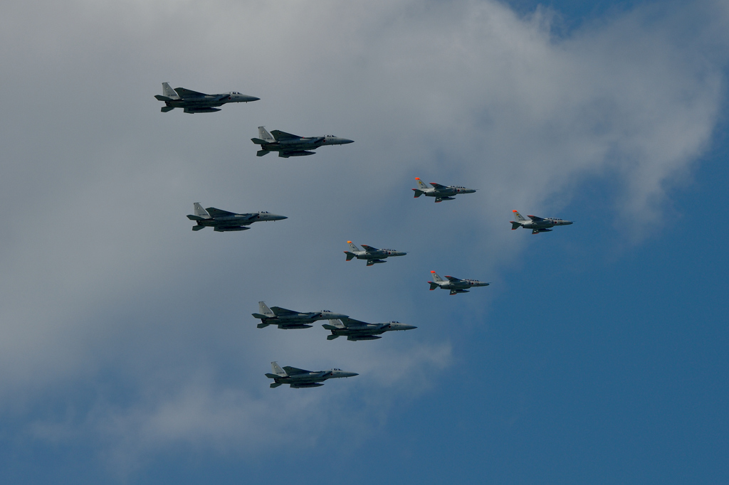 F-15&T-4編隊飛行①