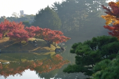 栗林公園の紅葉