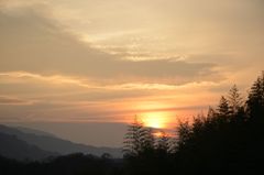 紀ノ川の夕陽