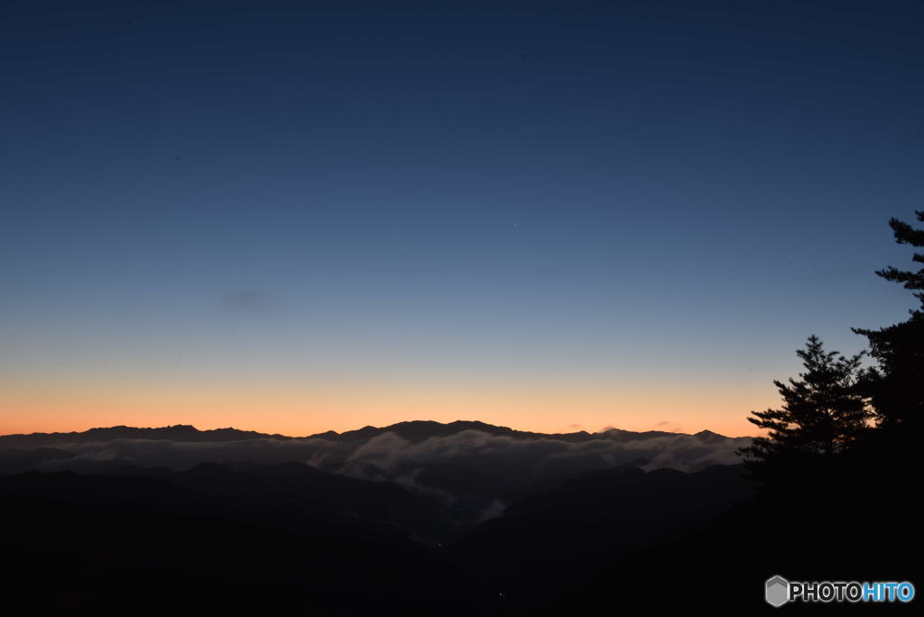 大峰山系黎明