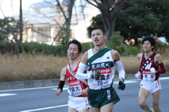 残り３キロ、スパート！