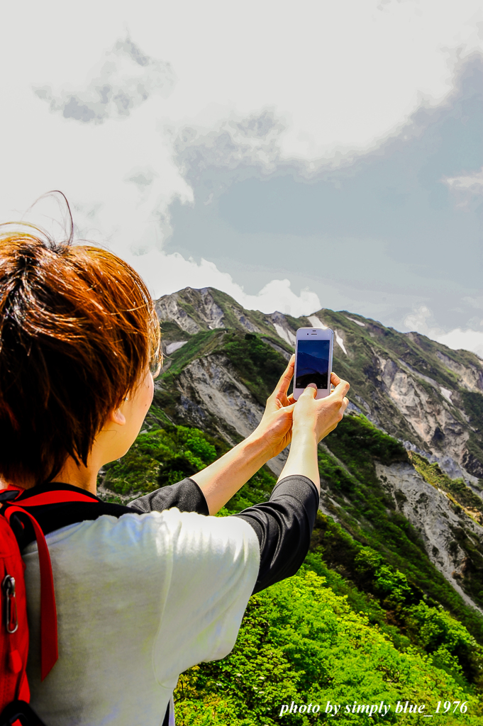 Climbing with 山ガール 