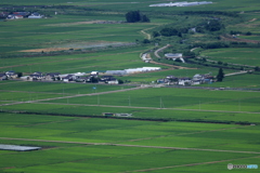 会津盆地を往く只見線