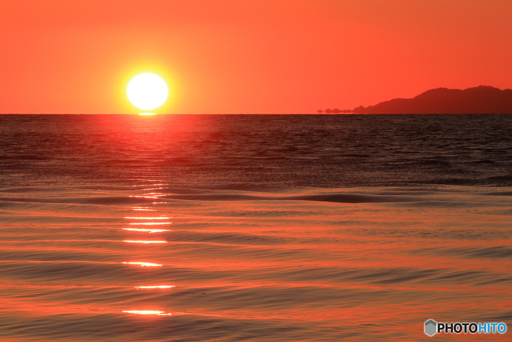 夕陽、沈むとき