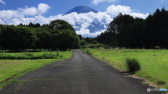 富士の見える路