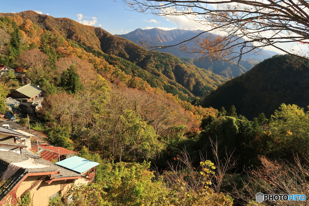 山上集落の秋 （398T）