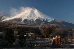 忍野の朝