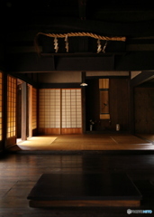 注連縄のある部屋