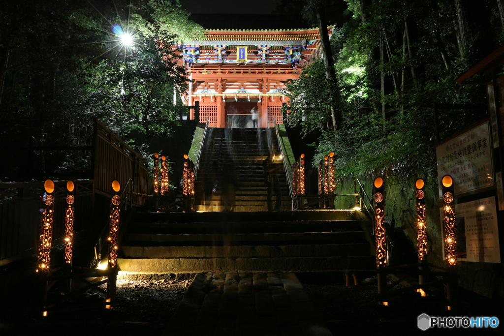 竹あかりの東照宮 -2