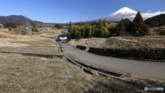 富士と棚田 -2
