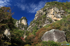 覚円峰と天狗岩