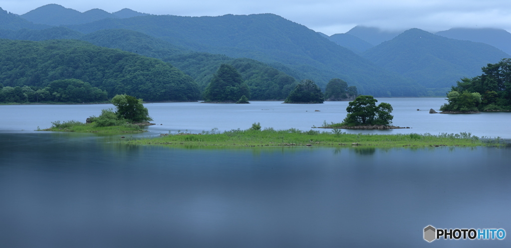 秋元湖の朝 -2