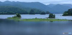 秋元湖の朝 -2