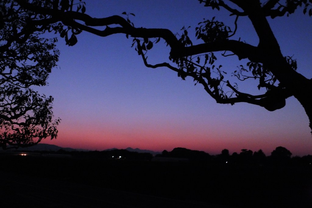 瑠璃色の夕景