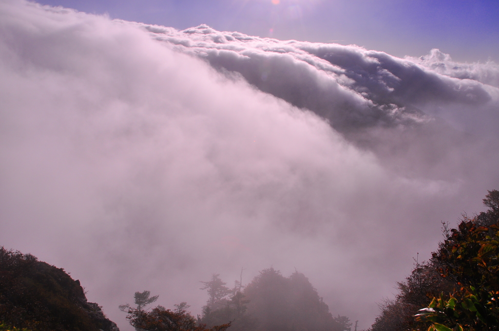 幻のような山