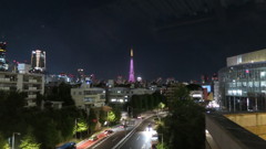 六本木ヒルズから見た東京タワー
