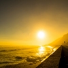 御前崎の夕日