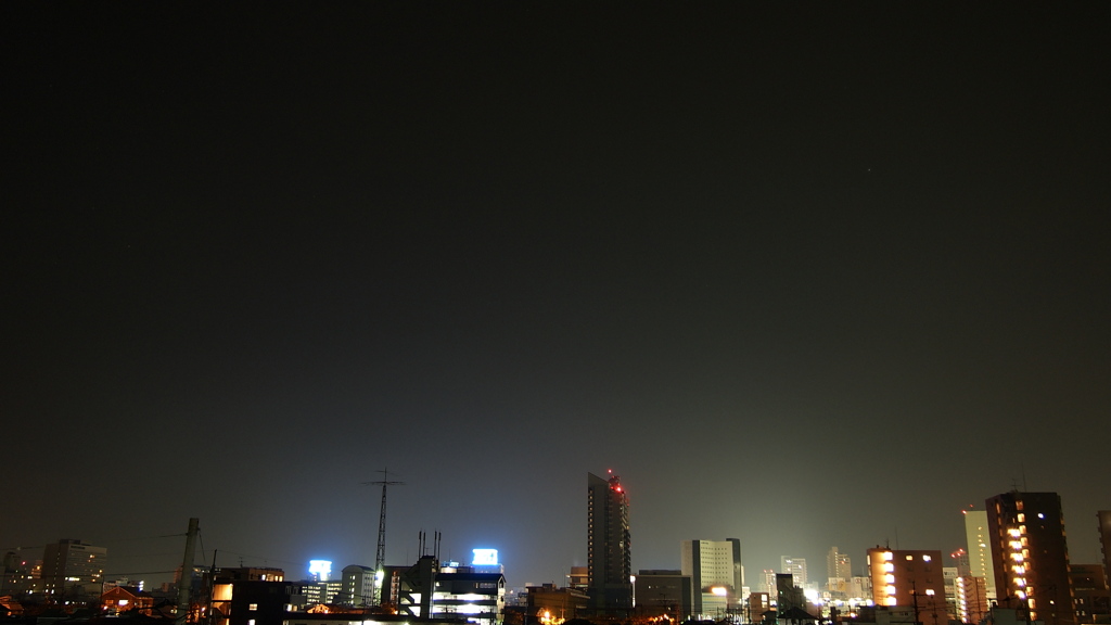 岡山の夜