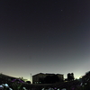 コスモス畑に流れ星