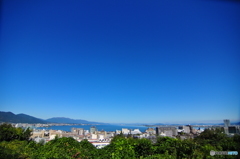 琵琶湖の青い空