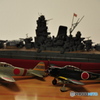 第二次世界大戦時の零式戦闘機と戦艦武蔵
