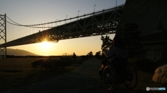 夕陽の散歩道