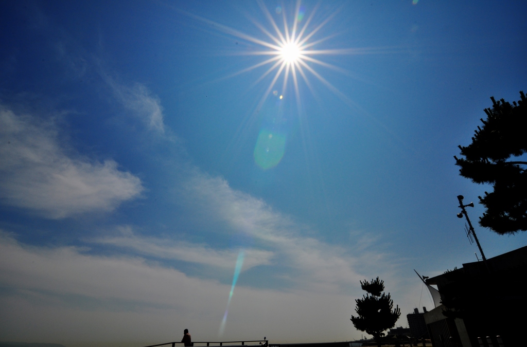 青空と太陽