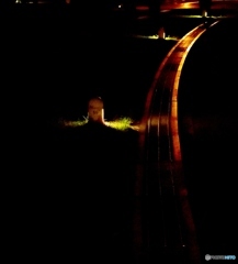 歩道の明り