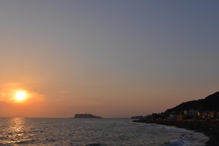 稲村ケ崎　夕陽