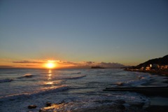 稲村ケ崎　夕陽