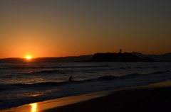 湘南　夕陽