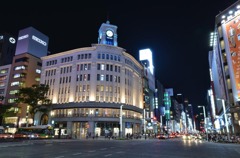 銀座　和光　青い時計塔