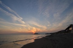 七里ヶ浜　秋の空