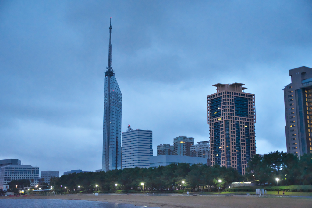 海辺のタワー