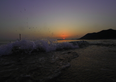 渚の夕日