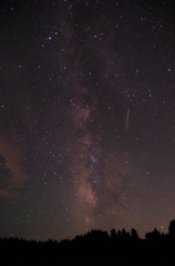 天の川と流星？