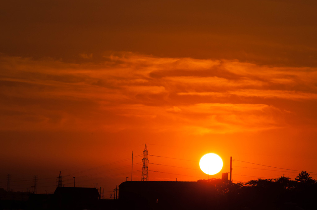 夕日