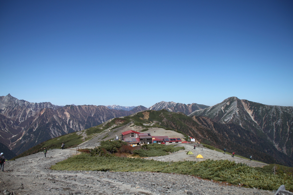 蝶ヶ岳からの北アルプス