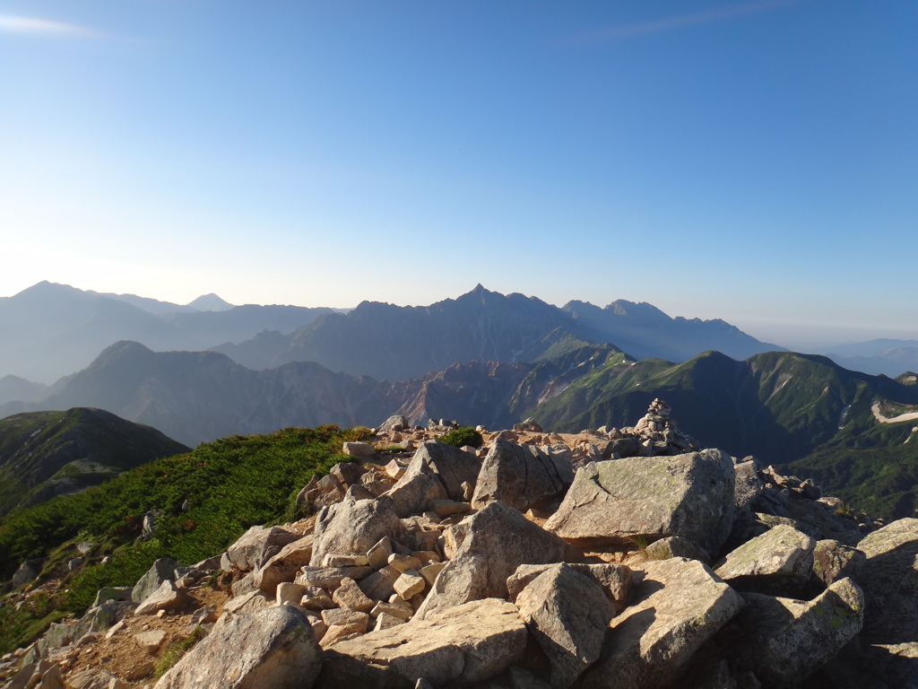 鷲羽岳からの槍ヶ岳