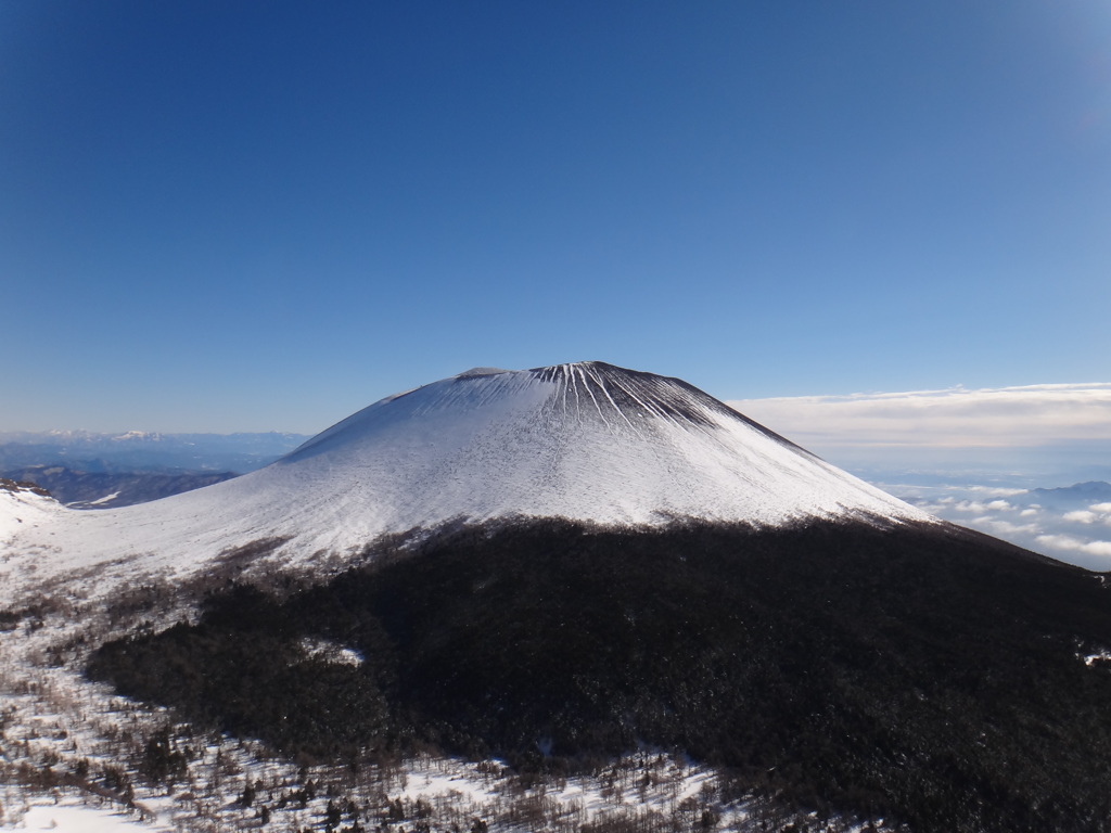 黒斑山から浅間山