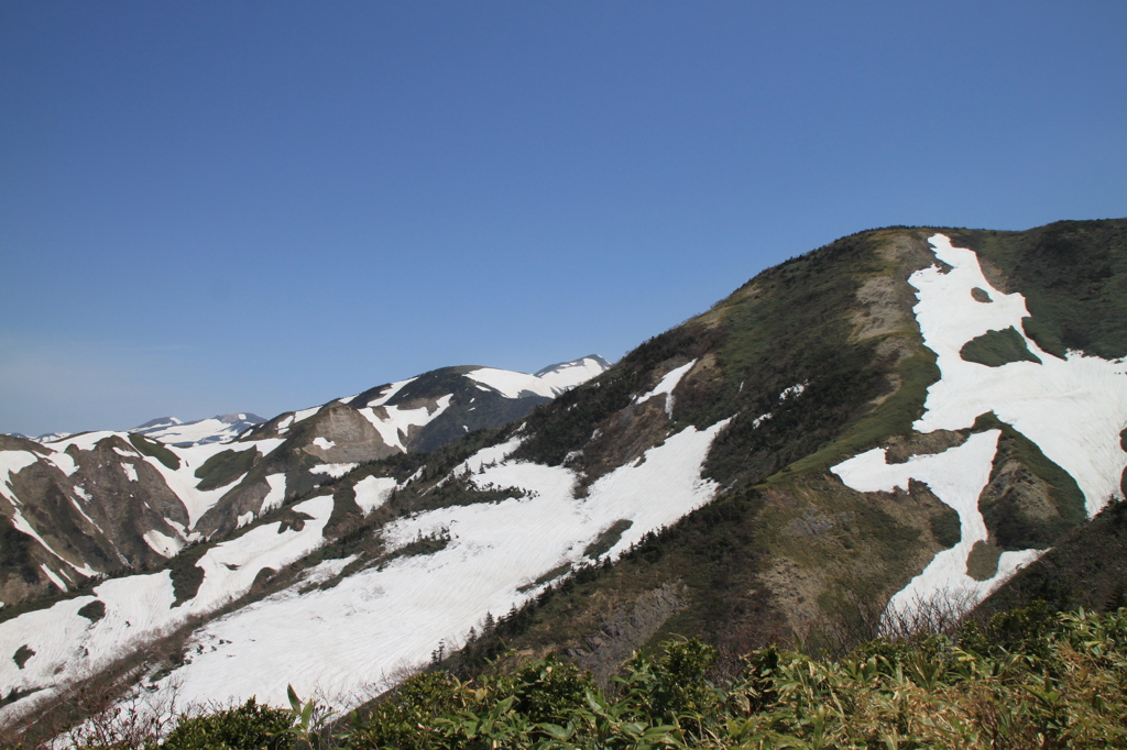 三ノ峰から白山まで