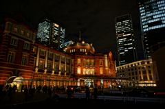 東京駅　ライトアップ１