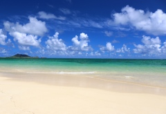 Blue Sea and White sand