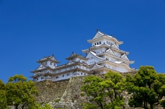 晴天の白鷺城