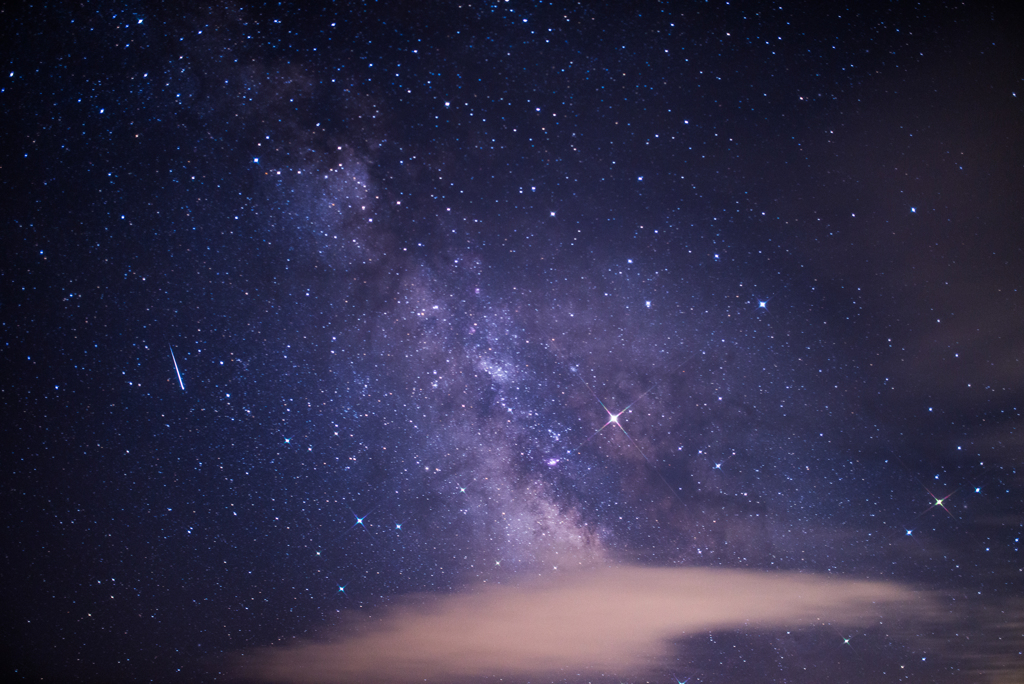 流星と天の川