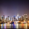 Manhattan night view 