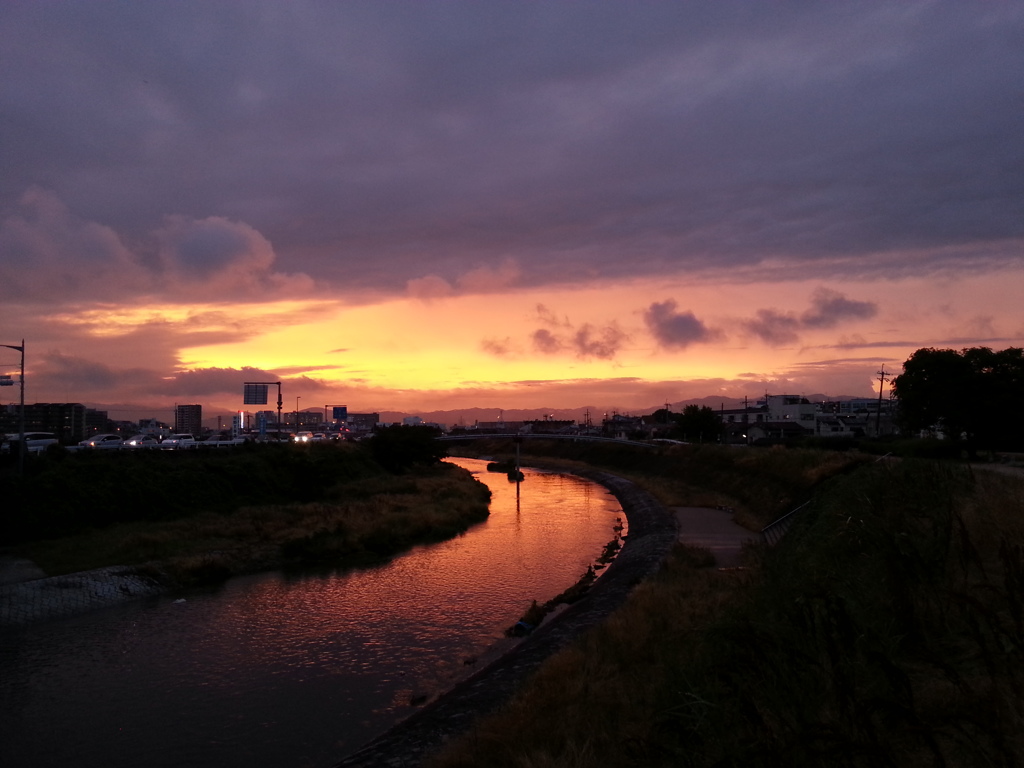 夕焼け　20130615