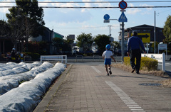 府中市・おじいさんと孫